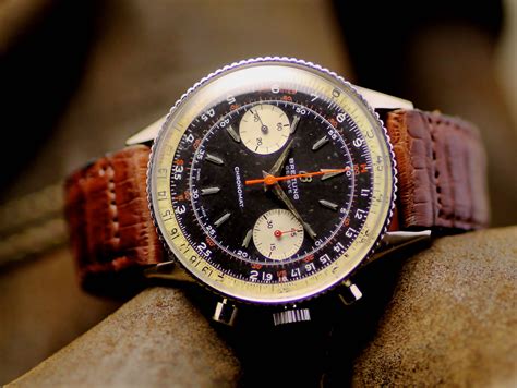 vintage breitling chronograph watch|Breitling watches old models.